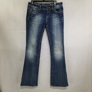Miss Me Jeans Size 28 Rhinestone Button Embellished Pockets Distressed